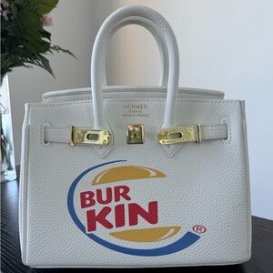 White burkin burger king - Birkin bag